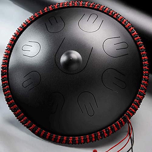 Handpan Drum Instrument en Re menor 9 Notas (d3 A Bb C D E F G A) 16 pulgadas Steel Hand Drum con Bolsa Suave, 2 Palos, Ideal para Yoga Meditación Principiante miniatura 1