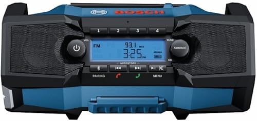 Miniatura 4 de BOSCH GPB18V-2CN - Radio inalámbrica para el lugar de trabajo de 18 V con Bluetooth 5.0, portátil, duradera, graves mejorados, carga USB, entrada