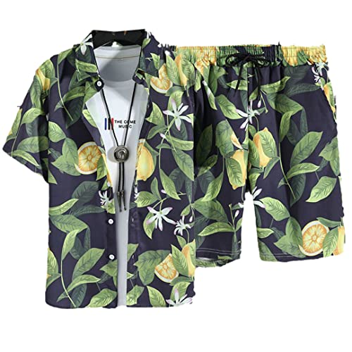 Ensemble de vêtements de plage pour homme 2 pièces l'élégance d'une chemise hawaïenne
