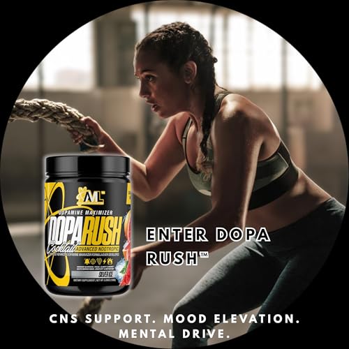 Image of Advanced Molecular Labs - Dopa Rush Powder, Dopamine Maximizer, Increase Alertness, Focus, Energy & Clarity, Silver Ice, 5.29 oz (30 Servings)