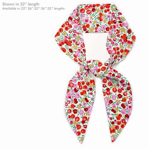 Purse, Head, Neck Scarf - Choose Length - Wiltshire Star Pink Skinny Scarf Headband, Handbag/Purse flair - Tana Lawn Cotton, Metallic Stars4