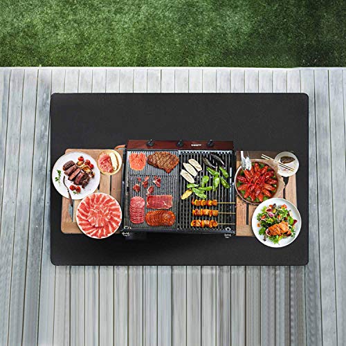 image for AiBOB Under Grill Mat, 36 X 50 inches Absorbent Oil Pad Protects Decks