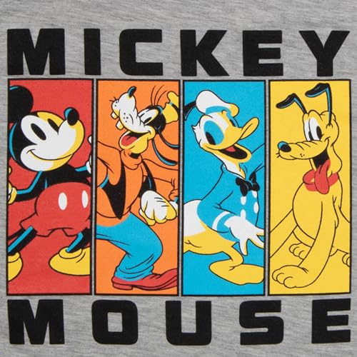 Image of Disney Mickey Mouse Boys 3-Piece Set - Short Sleeve T-Shirt, Long Sleeve T-Shirt, and Sweatpants 3-Pack Bundle Set