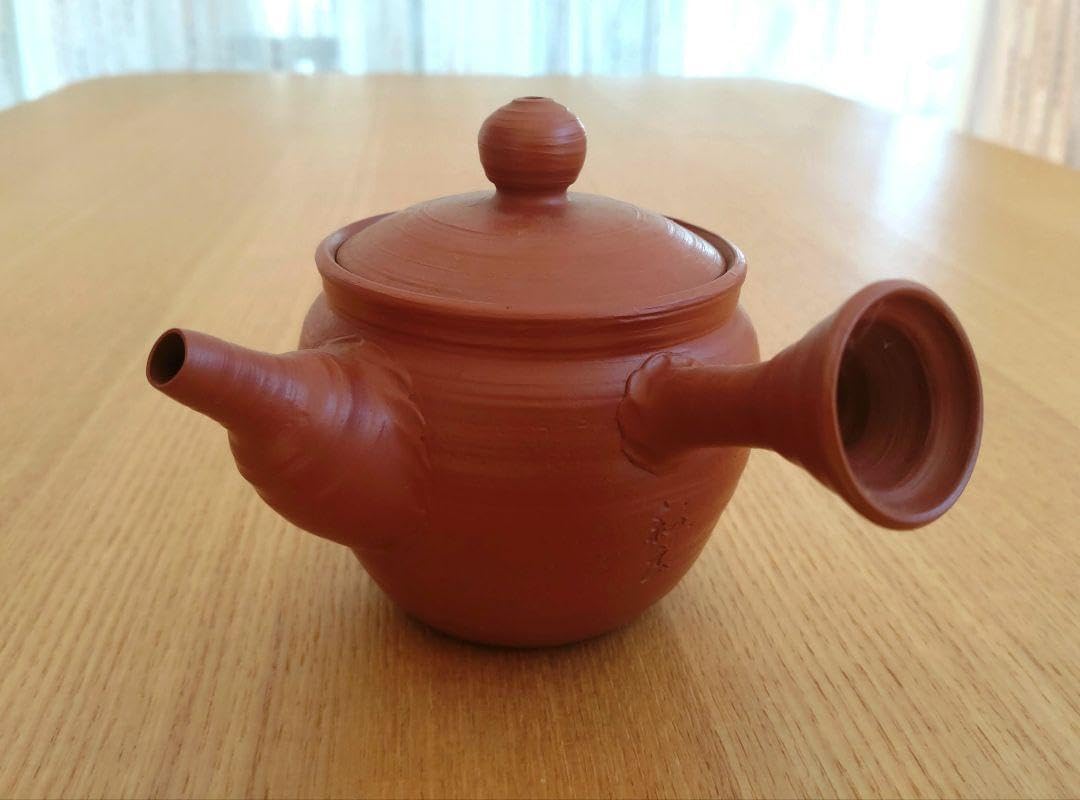 常滑焼 吉川 雪堂 造 壷堂刀 朱泥 在銘 煎茶道具 紫砂