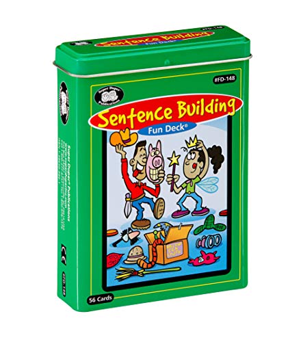 Super Duper Publications | Sentence Building Fun Deck | Speech Therapy Flash Cards for Grammar | Educational Learning Materials for Children