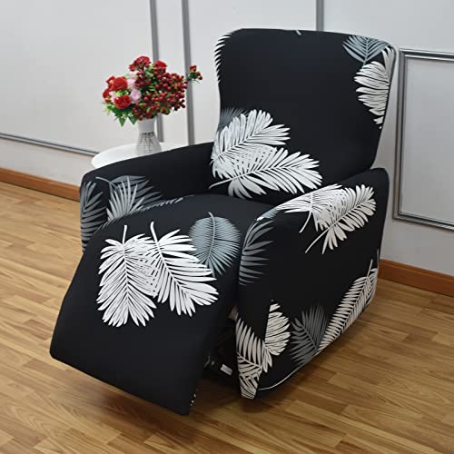 Housse de fauteuil inclinable extensible imprimée 4 pièces en spandex lavable BA-4