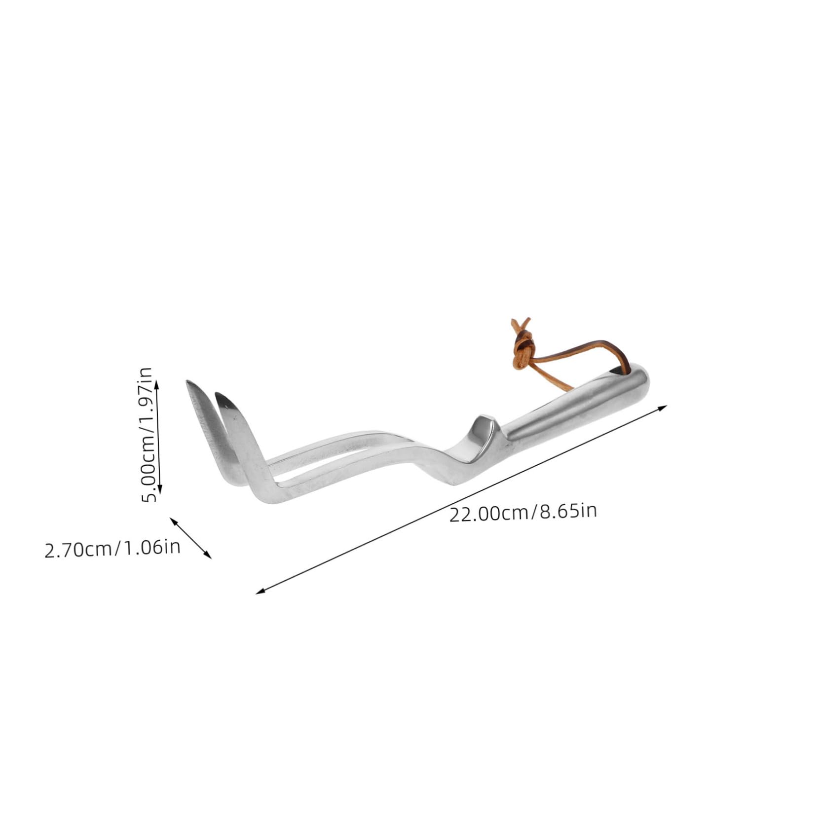 NUOBESTY 5 Teilige Rechen Für Rasen Gartenarbeit Hand Mini Picker Gartengeräte Heckenrechen Landschaftsbau Unkrautstecher Pflanzrechen Gartengrubber Kleiner Rechen Silber