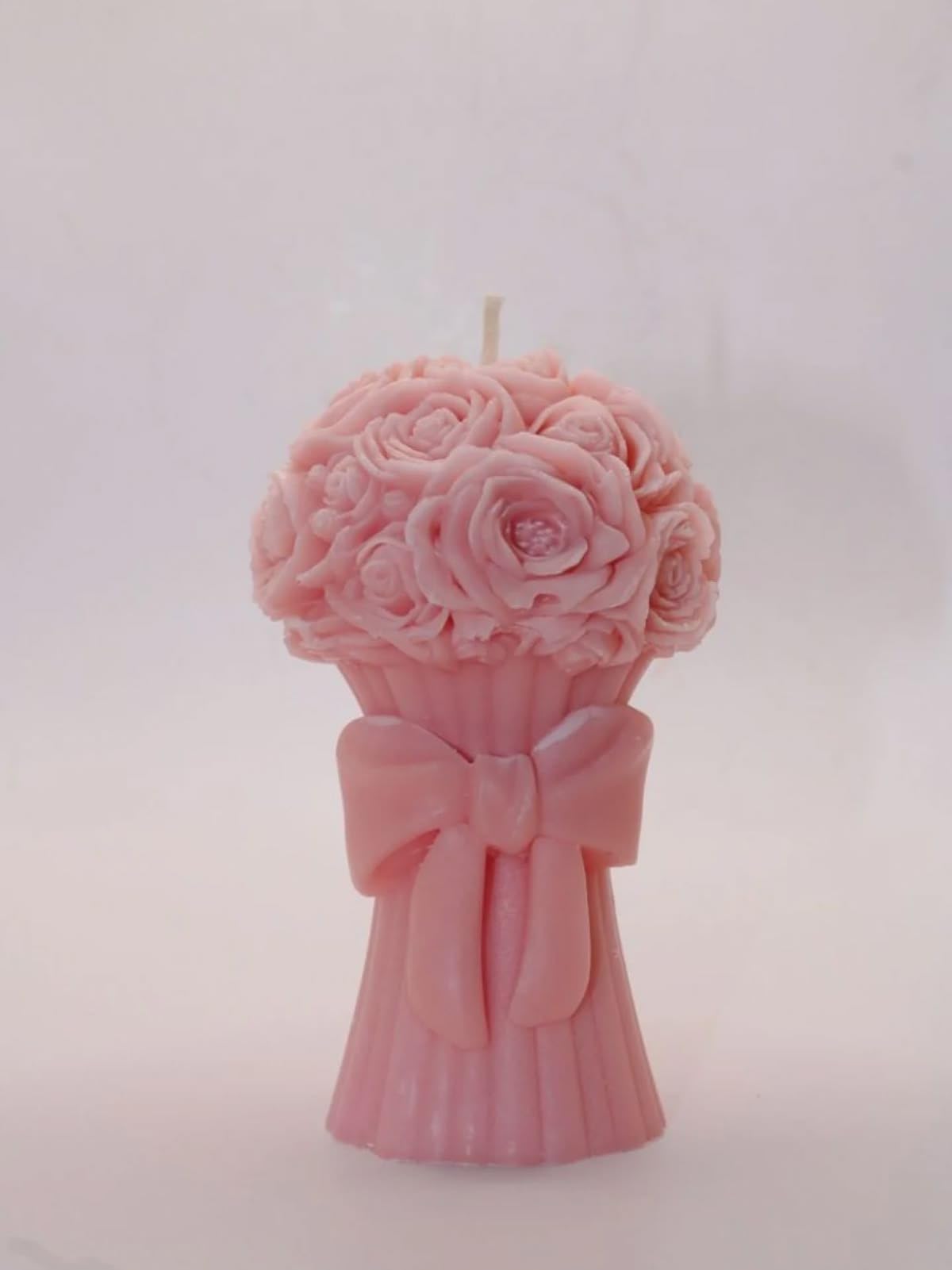 The Natural House Scented Bouquet Candle for Gifting and Home Decor | Rose/Flower Aromatherapy Candle, Assorted Color (205 Grams, 1 PC)-image-1
