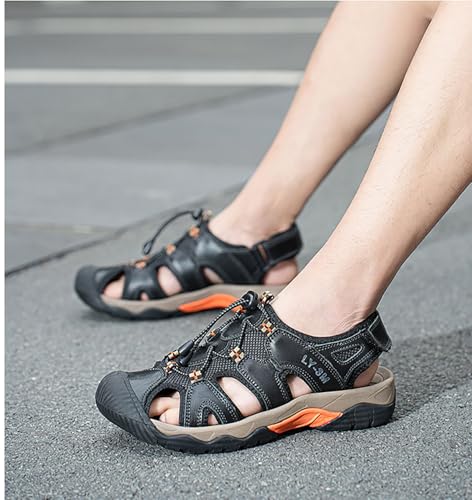 Mens Sports Sandals Outdoor Non-slip Hiking Summer Comfortable Beach Lightweight Closed Toe Water Shoes3