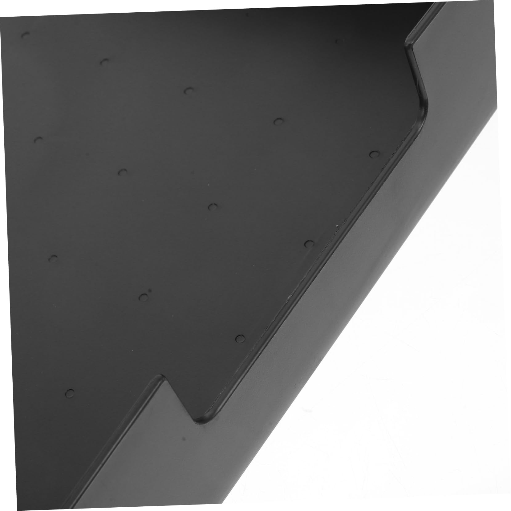 Uonlytech Scatola Portadocumenti A4 per Archiviare Fogli e Buste in ABS Nero, Organizer da Scrivania Impilabile per Ufficio e Casa