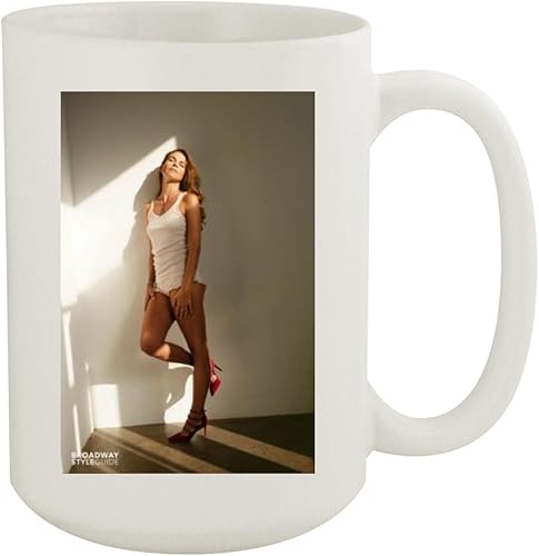 Sutton Foster - Taza de café de cerámica blanca de 15 onzas PDI #PIDP583384