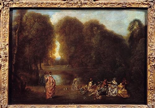 Affiche impression d'art Jean-Antoine Watteau : décoration murale de salon 60x90cm