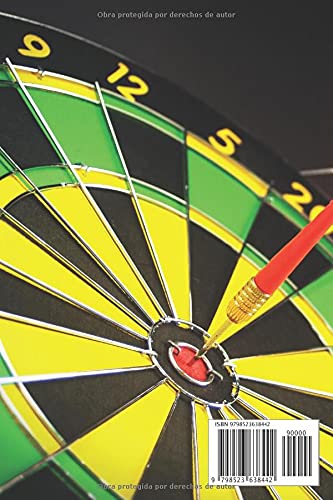 Miniatura 2 de DARDOS Cuarderno de Puntuación libro de puntuación de dardos, con 100 páginas y formato (15,24 x 22,86 cm), juego de dardos 01 (301, 501 ..), juego