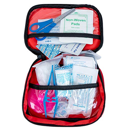 Labra 28 Piece Pet Canine K9 Dog First Aid Kit for Emergencies Safety When Walking Running Hiking Camping Injuries Cuts Wounds Scrapes - Thumbnail 4