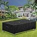 Essort Gartenmöbel Abdeckung, Abdeckplane Schutzhülle Abdeckhaube Regenschutz für Gartenmöbel Gartentische Rechteckige Sitzgarnituren terrassenmöbel Möbelsets Wasserdicht (250 X 170 X 110CM(420D))