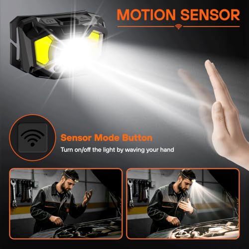 Rechargeable Headlamp, Super Bright Head Lamp, LED Headlight, 3Pack - Image 4