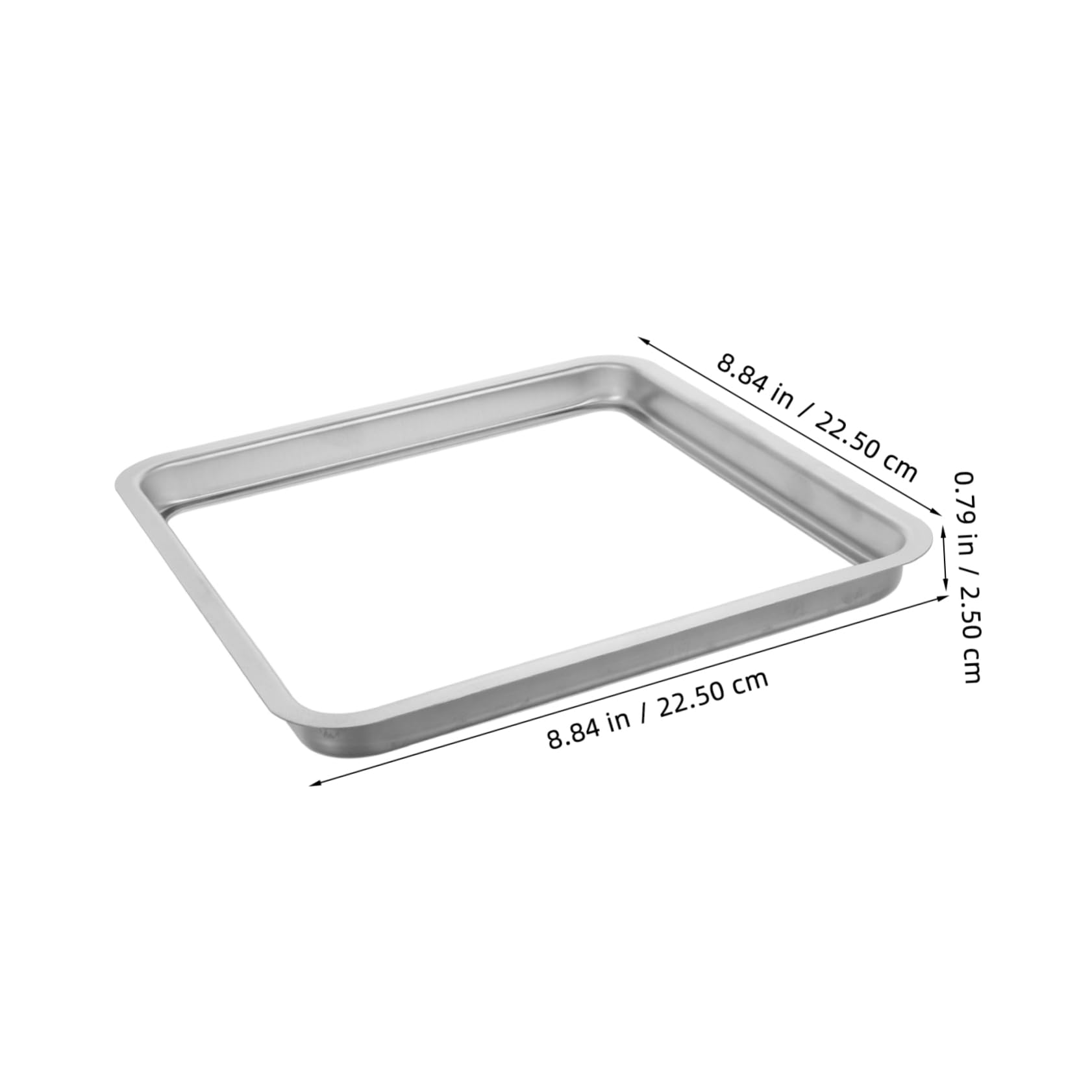 KOMBIUDA Stainless Steel Trash Can Lid Cover for Kitchen Bathroom Bar Odor Containment Elegant Design for Versatile Waste Disposal