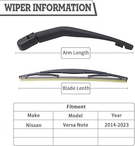 Vista 190 de Juego de tuercas de repuesto para limpiaparabrisas trasero para Jaguar F-PACE 2017-2022, conjunto de accesorios de cubierta del limpiaparabrisas