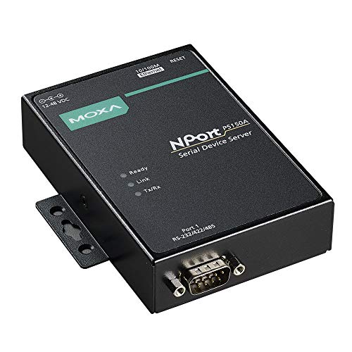 (DMC Taiwan) 1-Port RS-232/422/485 Device Server, 10/100M Ethernet, DB9 Male, PoE, -40~75°C, 1KV Serial Surge