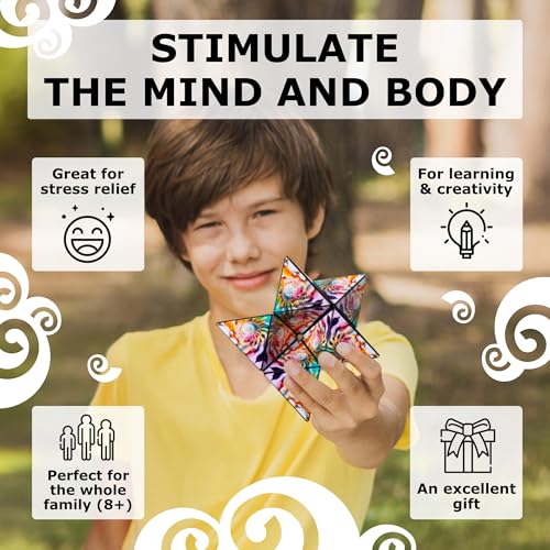 Image of Shashibo Octa Magnetic Puzzle Toy, Sensory Fidget Toy for Adults & Kids, Stress Relief Fidget Toy for Puzzle Enthusiasts, Fidget Toys for Desk, Shape Shifting Puzzle Toy, 30+ Possible Shapes
