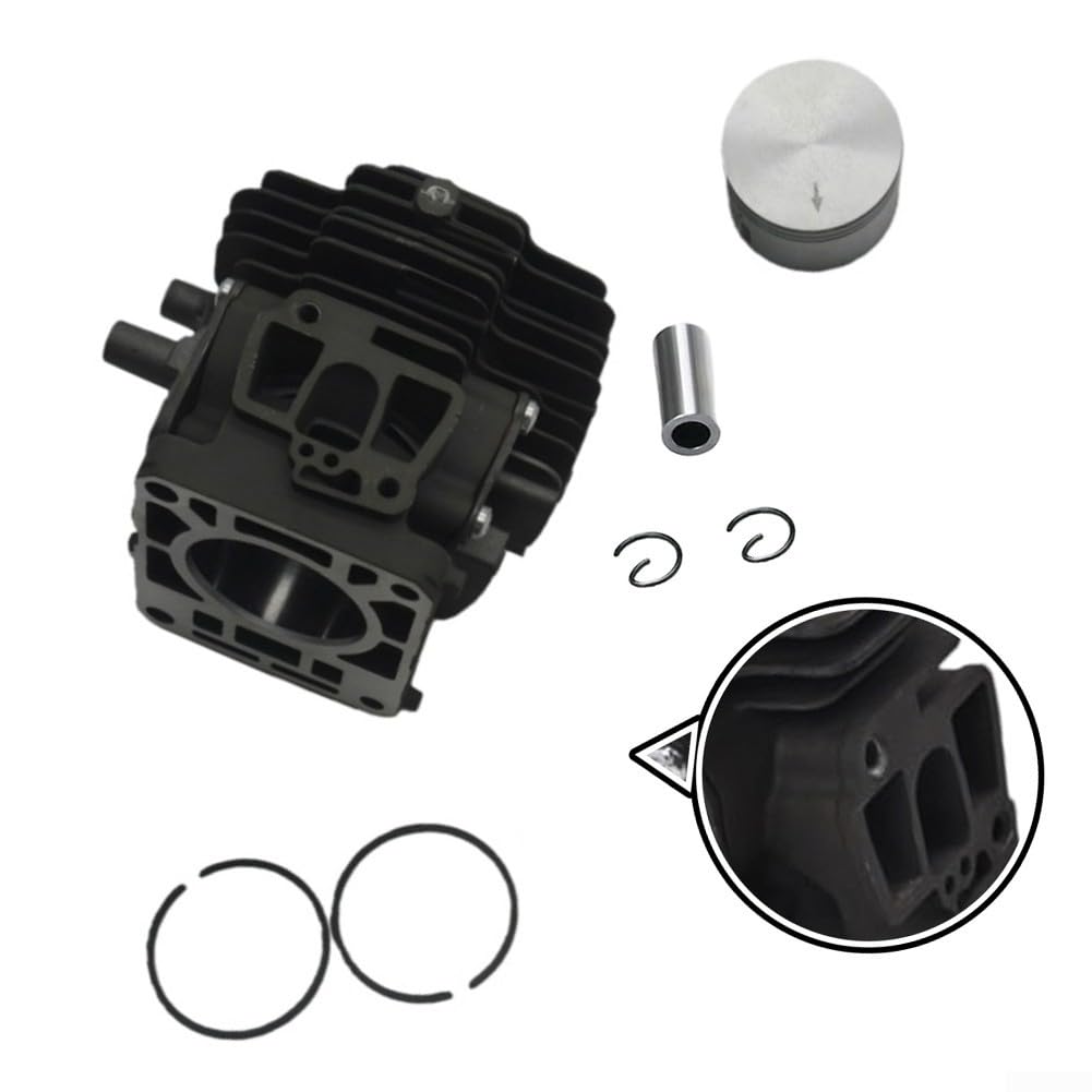 Cilindro de cortacésped y para montaje de pistón de 40 mm compatible con FS240 FS240R FS360C FS361 Kit de repuesto incluye anillos de pasador para mantenimiento de patio de jardín
