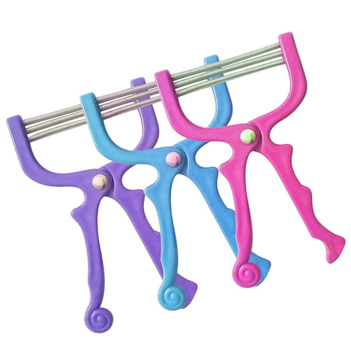 FOMIYES Facial Hair Epilators Facial Hair Remover Rolling Spring Painless Tool for Face Cheeks Lip Chin Random Color