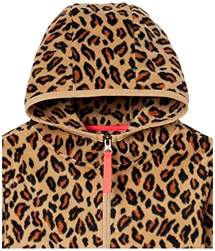 Image of Amazon Essentials Girls and Toddlers' Polar Fleece Full-Zip Hooded Lightweight Jacket, Insulated