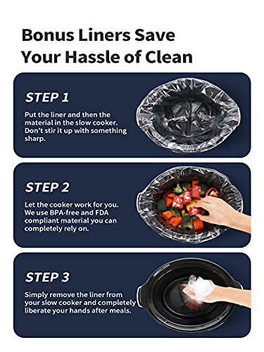 Newlaunchkooc85quartprogrammableslowcookerlargerthan8quartmorepracticalthan10quartwithdigitalcountdowntimerfreelinersincludedforeasycleanupblackoval Urban Country Home Decor New launch kooc 85 quart programmable slow cooker larger than 8 quart more practical than 10 quart with digital countdown timer free liners included for easy clean up black oval urban country home decor