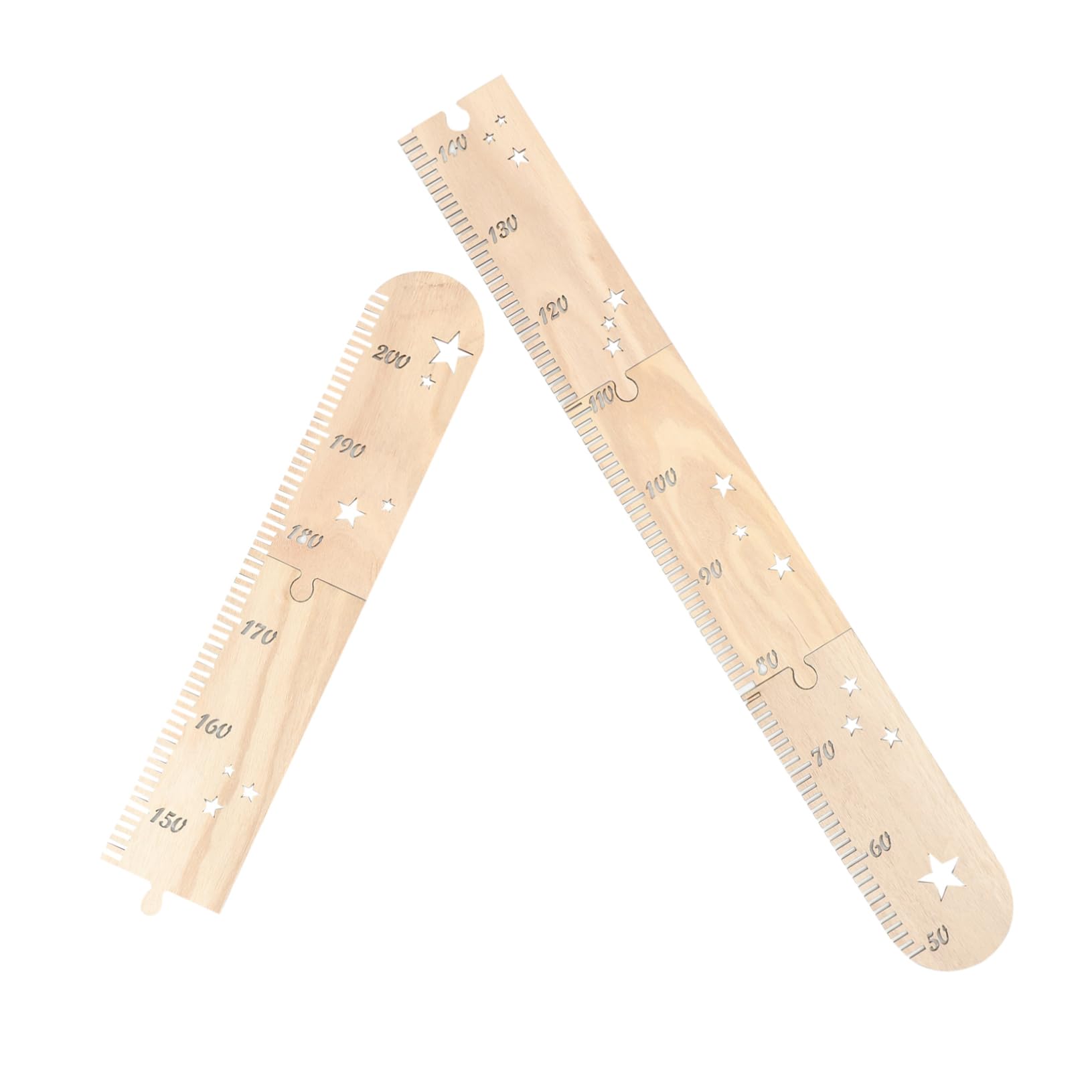 OUNONA Children's Room Decor Wooden Growth Chart Height Wall Ruler Simple Design Safe for Kids