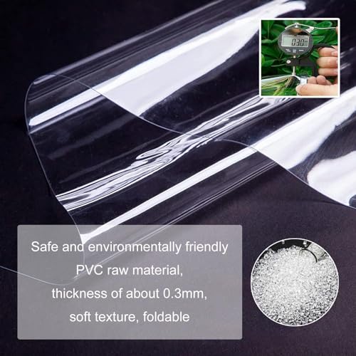 Rideaux en bâche transparente pour pergola et patio abrités du vent - 4