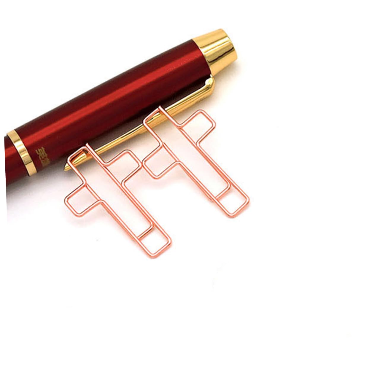 OSALADI Graffette Metallo a Croce 10 Pezzi Design Creativo per Ufficio, Clip Fermafogli Multiuso Compatte e Resistenti per Documenti e Studio