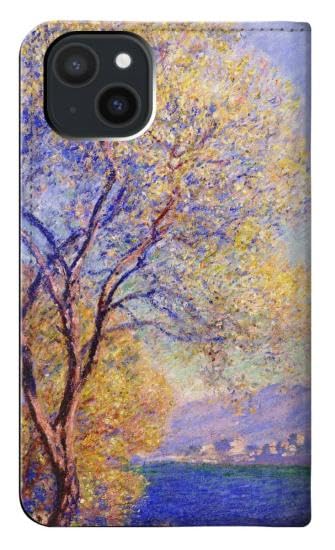 Housse Cuir iPhone 15 Plus Claude Monet Finition Luxe
