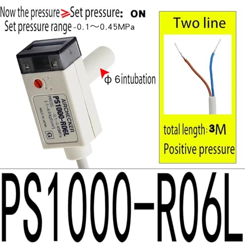Contrôleur de pression mécanique PS1000-R06L haute précision et robuste