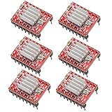 VKLSVAN 6個セット RepRap A4988 3Dプリンタ ステッピング モータドライバ モジュール HR4988 ール ヒートシンク付き