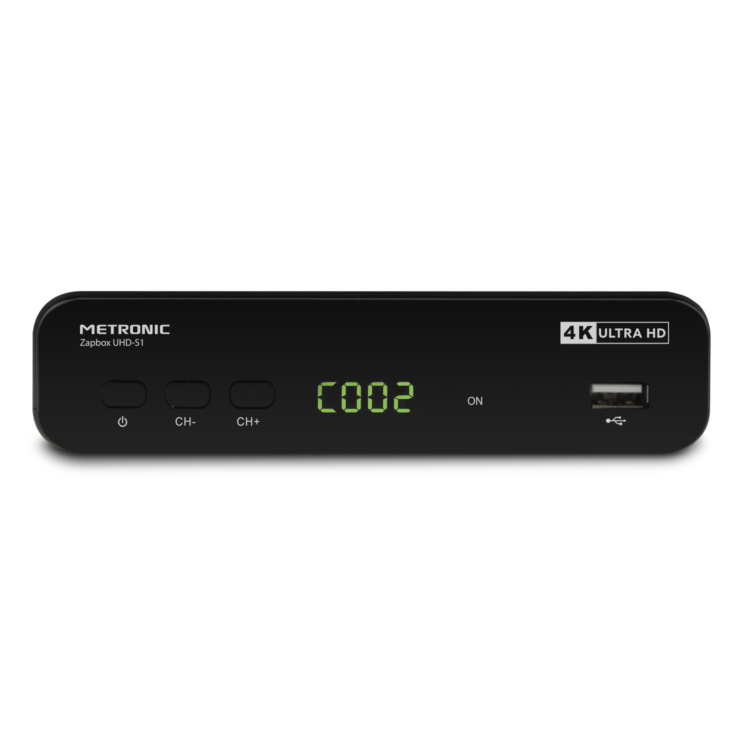 METRONIC 441701 Receptor Decodificador TDT 4K Ultra HD UHD-S1 | Puerto USB Grabador, TIMESHIFT