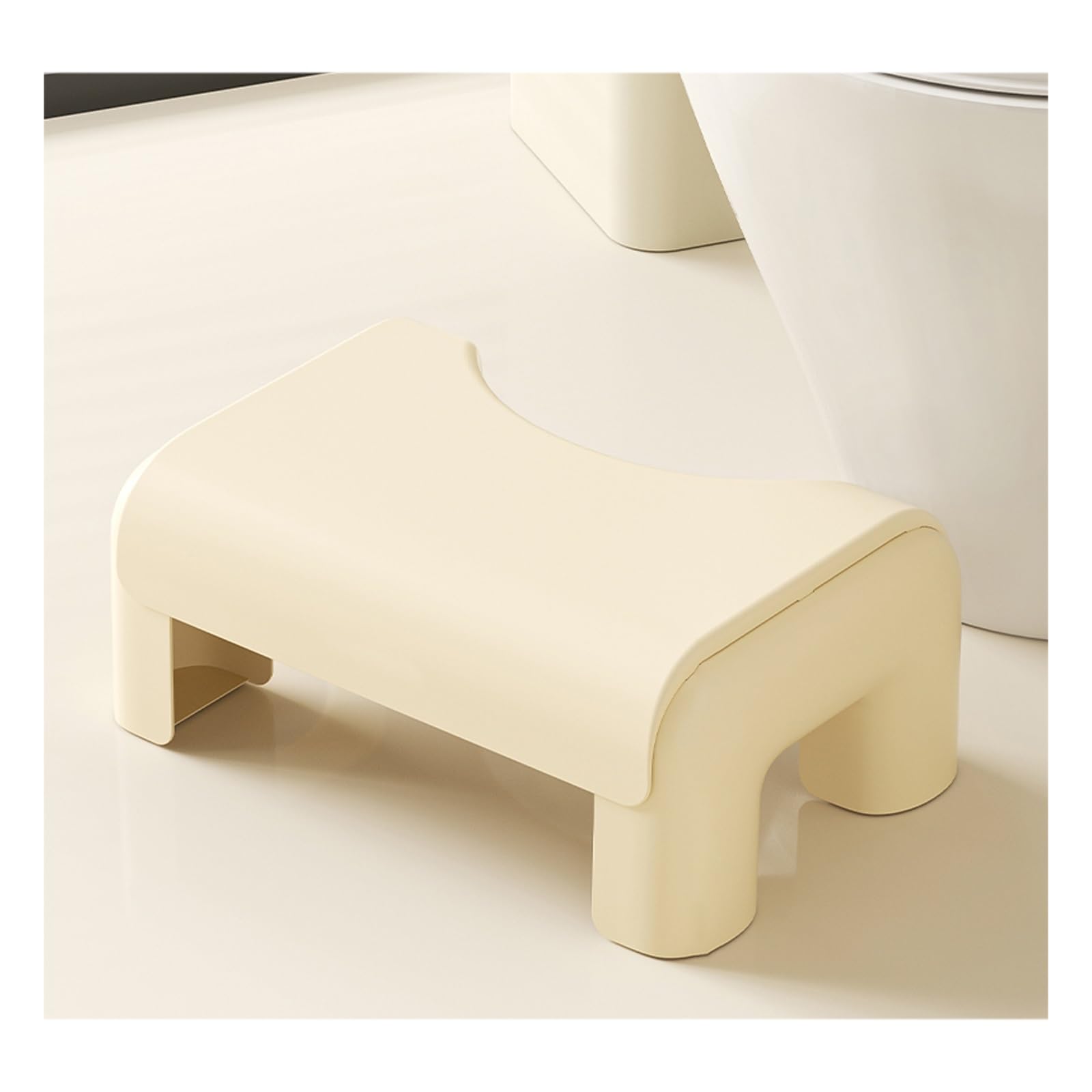 step stool, Improve Sitting Posture, Strong Load-Bearing Capacity, Non-Slip Design, Simple and Beautiful(Beige)