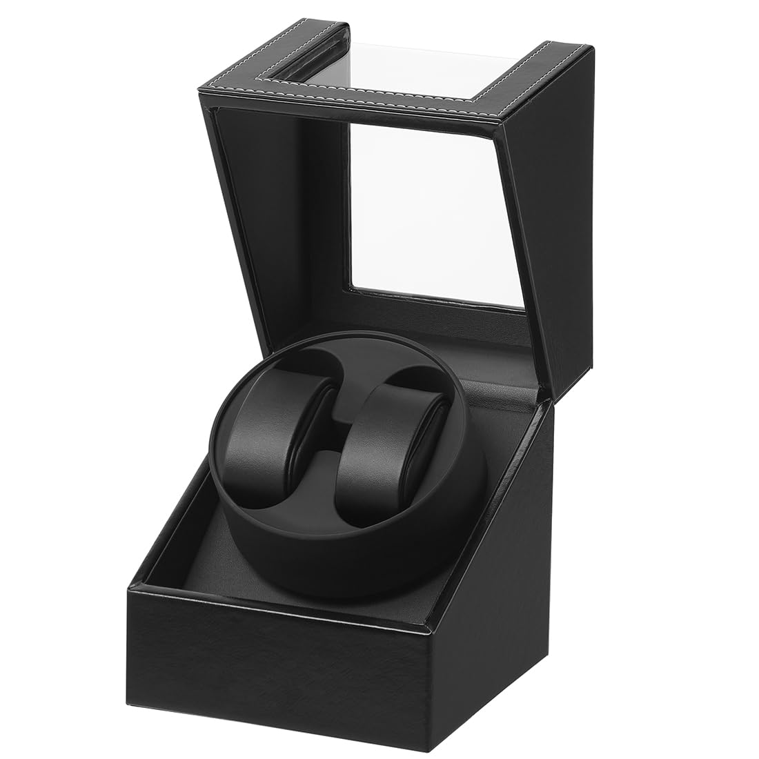 Caja de enrollador de Reloj automático, Caja de Reloj de Cuero Single Watch enrollador PU con Motor silencioso