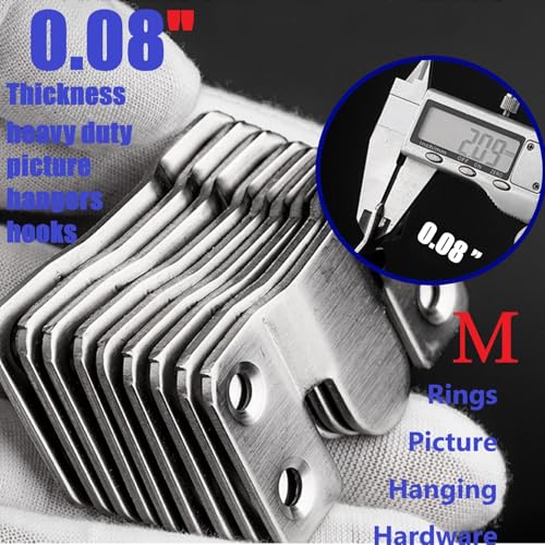 Image of French Cleat Hanger Kit- 6 Sets Picture Hanging Jig with Screws,Bird House Bird Feeder Hanger For Outside,Art Gallery Wall Flush Mount Heavy Duty Picture Hanging Hanger ,Stainless Steel Shelf Brackets