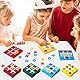 Anseom 12 Stück Tic Tac Toe Spiel, Filz Tic Tac Mini für Kinder, Geschenke für Geburtstagsfeiern Tic Tac Toe Strategie Brettspiel Lernspielzeug Geeignet für Geburtstag Zuhauser Schule Party