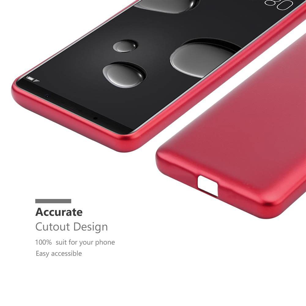 Cadorabo custodia per Huawei P9 in rosso cover posteriore cellulare protettiva cover libro custodia libretto slot