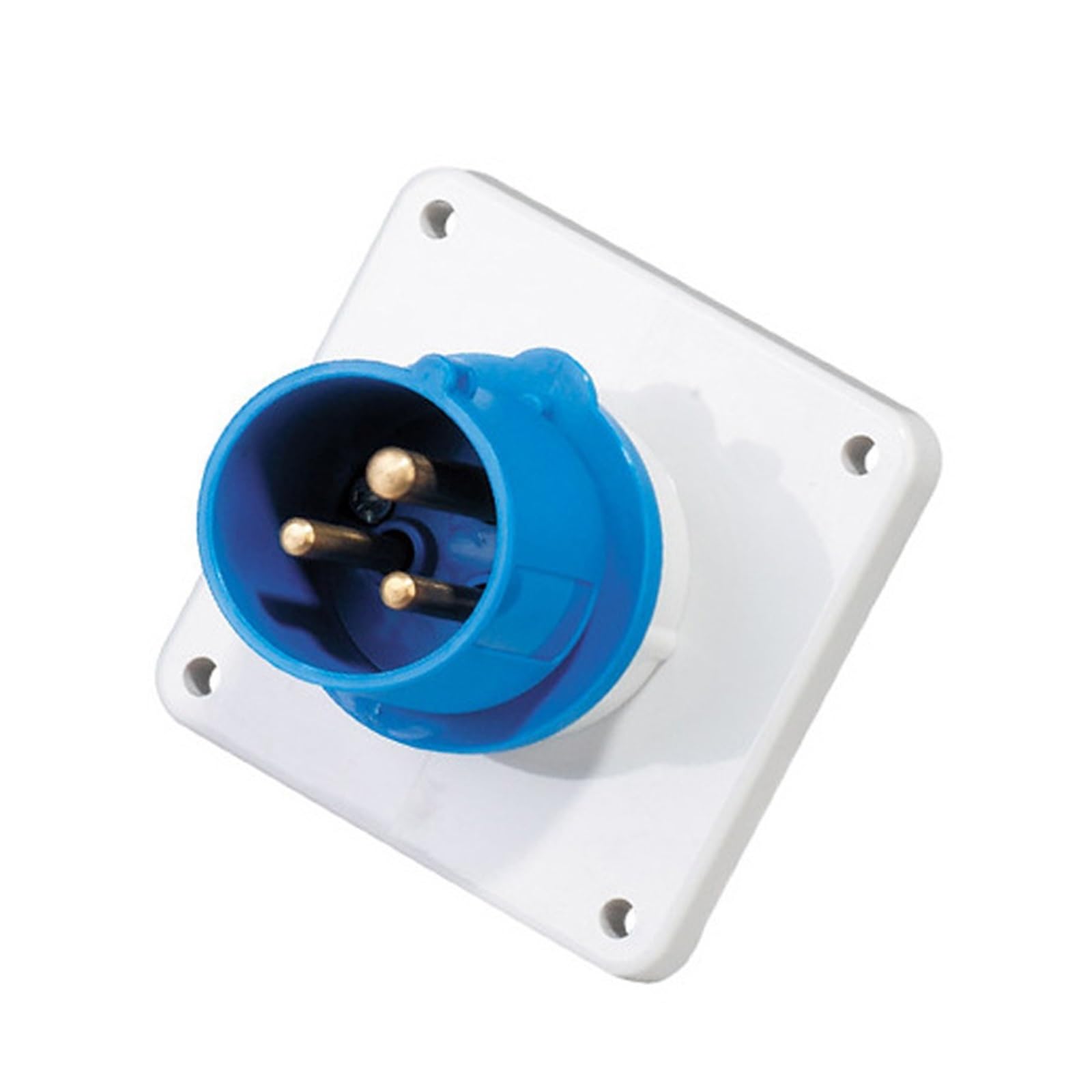 Enchufe industrial impermeable de tres polos para conexiones de 16A