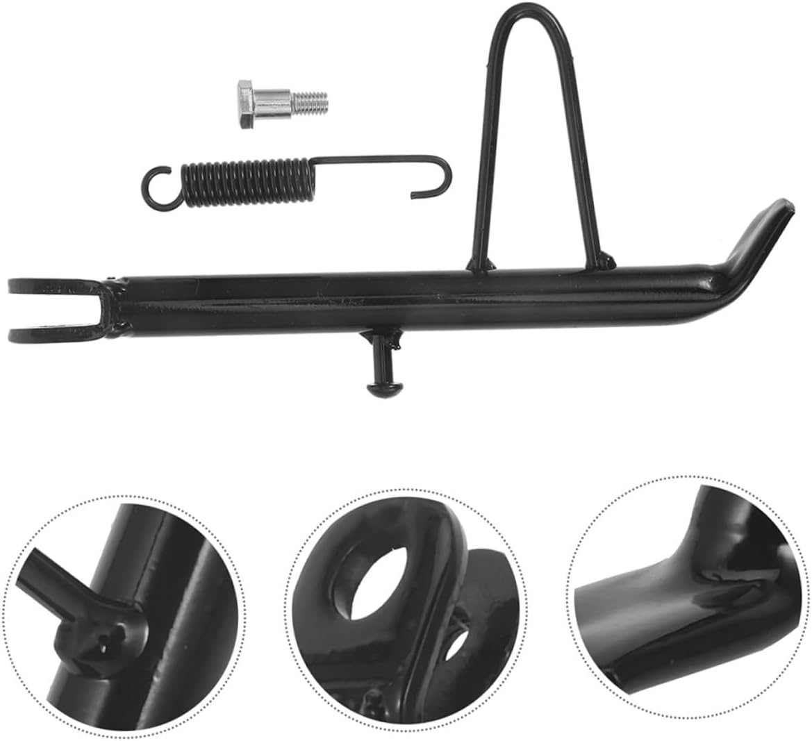 Adjustable Motorcycle Kickstand Foot Side Support Stand Iron for Electric Motorbikes Pit Dirt Bikes Scooters Installation