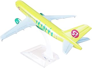 NATEFEMIN Alloy Russia Air Siberia S7 Airbus 320 A320 Airplane Model Aircraft Model 1:400 Model Simulation Science Exhibition Model
