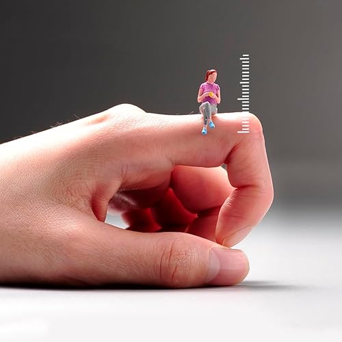 Figura de miniatura de Sandy Beach a escala 164, modelo de figura de acción de personas pequeñas, modelo para colección (niña sentada)