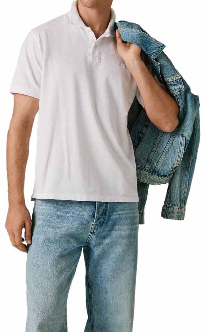 Pepe Jeans Men's Oscar Polo, White (White), M
