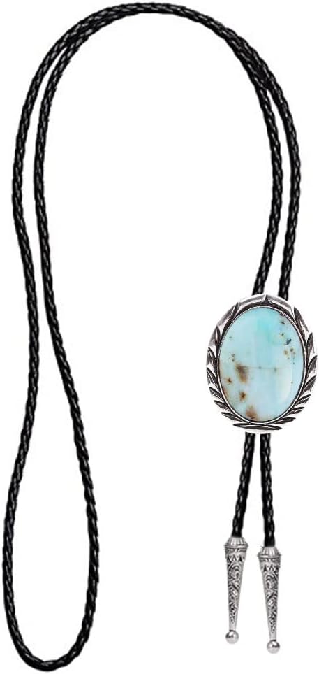 HUABOLA CALYN Bolo tie for Men- Unique Luminous Stone Native American White 3D Scorpion Animal Bolo ties Handmade - Image 3