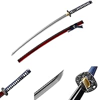 Vista 10 de Espada japonesa samurái negra Katana espadas forjadas a mano Negro