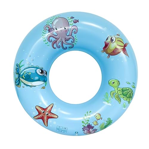 Cockatoo SF333- Inflatable PVC Swimming Floats with Handles,Medium Swimming Pool Floats, Size:80 Cm, Blue