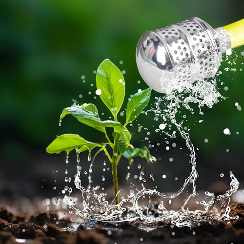 Hourleey 2 Pack Bubbler Sprinkler Heads, Aluminum Diffuser Flood Nozzle for Delicate Watering, Gentle Garden Metal Watering Soaker Sprinkler for Plants Garden Lawn Yard - Image 6