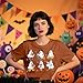 Halloween Shirts for Women: Halloween Pumpkin Shirt Cute Ghost Shirts Spooky Season Tee Fall Graphic Short Sleeve Tee